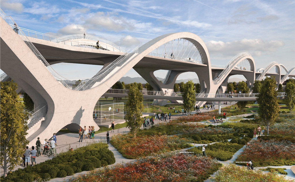 В гармонии с ландшафтом: Реконструкция старого моста в Лос-Анджелесе