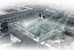 Землескрёб (Earthscraper) - перевернутая пирамида ацтеков в Мехико / Рис: BNKR Arquitectura