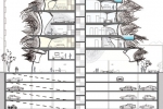 Органическая губка - жилой многоэтажный дом будущего / Рис: B+U Architects