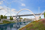 В гармонии с ландшафтом: Реконструкция старого моста в Лос-Анджелесе / Рис.: HNTB